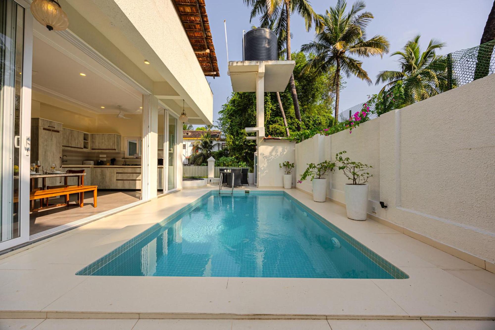 Elivaas 4 Bhk Villa Near Beach With Private Pool & Bar - Casa Boa Vida كاندولِم المظهر الخارجي الصورة