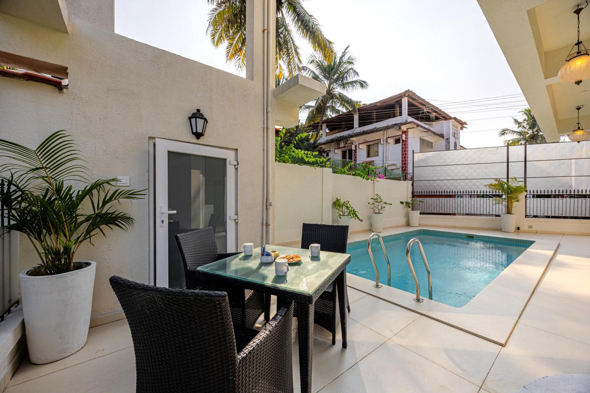 Elivaas 4 Bhk Villa Near Beach With Private Pool & Bar - Casa Boa Vida كاندولِم المظهر الخارجي الصورة