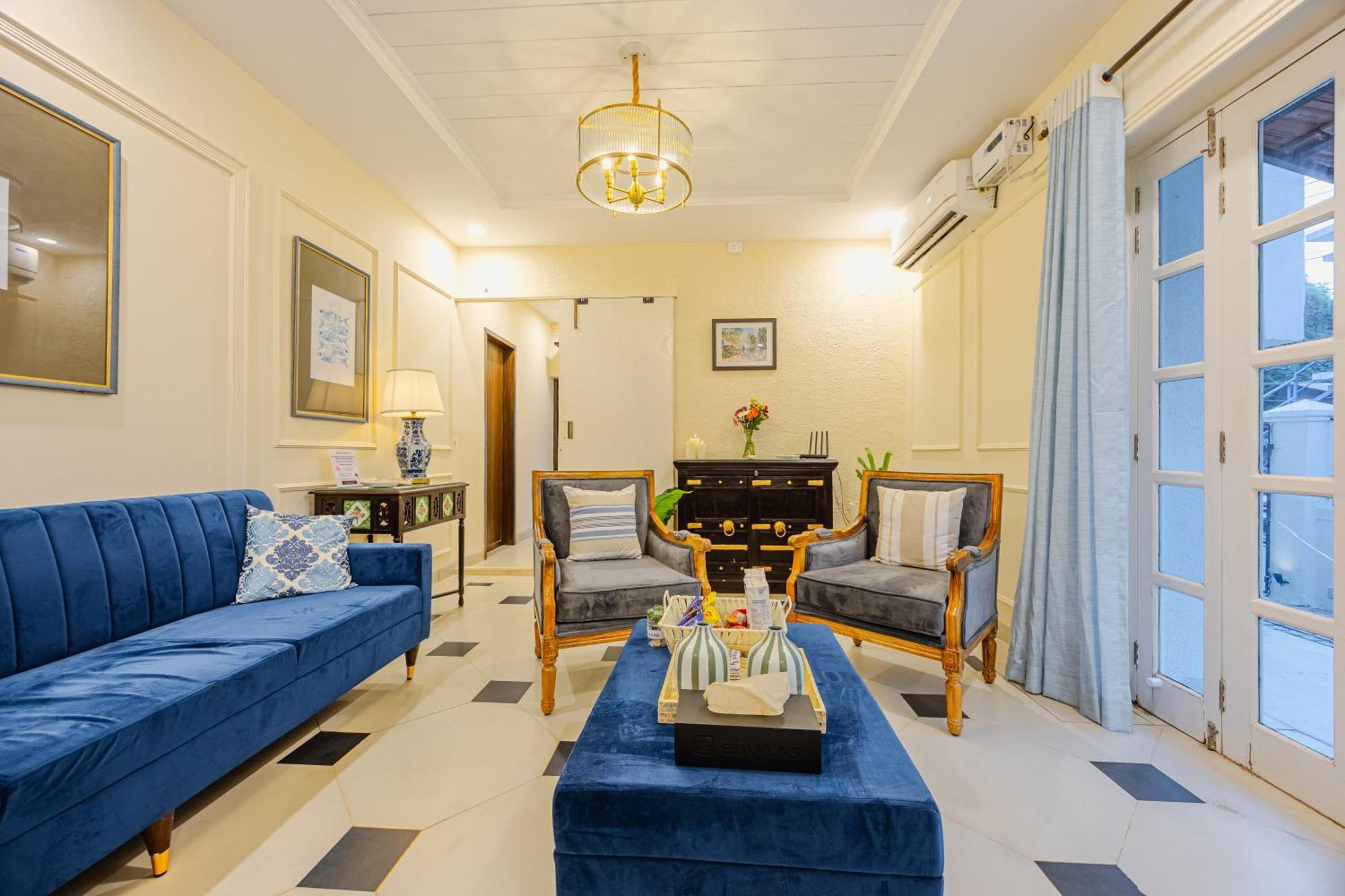 Elivaas 4 Bhk Villa Near Beach With Private Pool & Bar - Casa Boa Vida كاندولِم المظهر الخارجي الصورة
