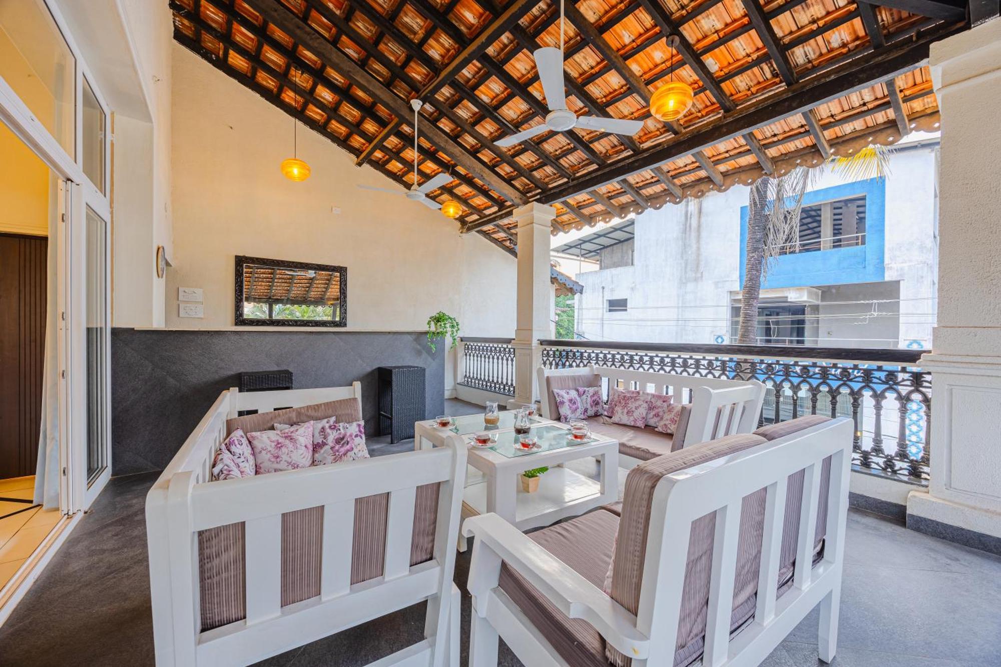 Elivaas 4 Bhk Villa Near Beach With Private Pool & Bar - Casa Boa Vida كاندولِم المظهر الخارجي الصورة
